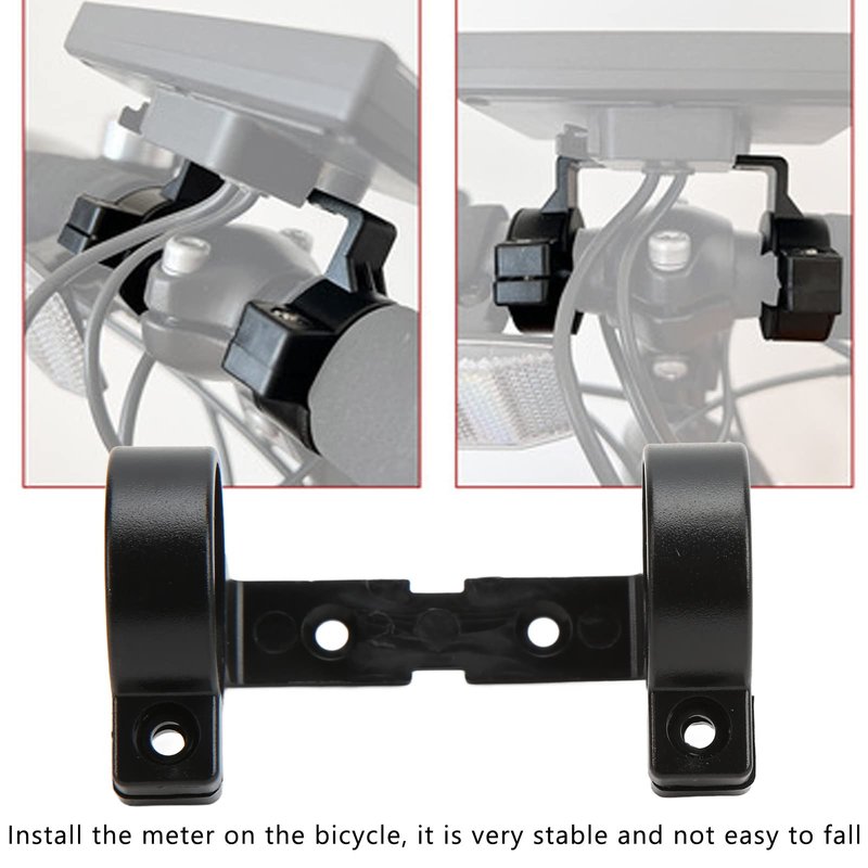WQAPVHBG Electric Bike LCD Display Holder, 1.18x1.26x3.38in Electric Bicycle LCD Display Holder, Plastic Electric Bicycle System Display Bracket with 4 Screws and 2 Nuts Replacement for LCD3