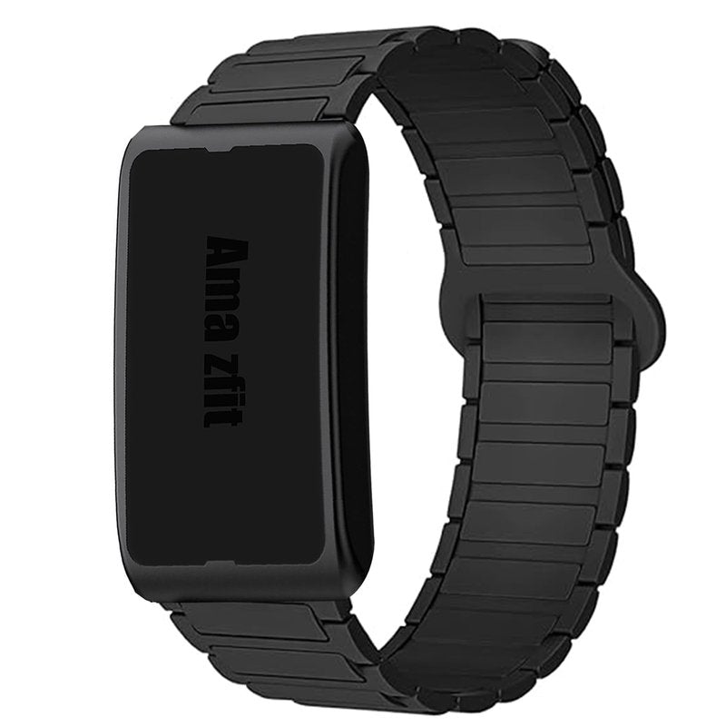 Lamshaw Compatible for Amazfit Helio Bands, Quick Release Silicone Sport Strap Watchband Compatible for Amazfit Helio Fitness Tracker Wristband (Black)