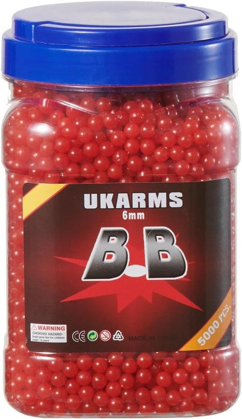Golden Ball .12-Gram 6mm Airsoft BBs - 5000 Count | High Precision & Color Variety