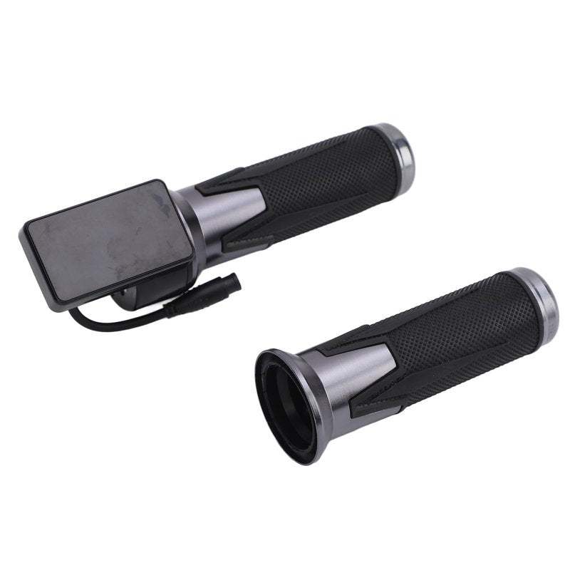 Electric Scooter Throttle Grip, 1 Pair Mg Alloy Throttle Handle with Display 6 Pin Connector Universal for Sealup Electric Scooters