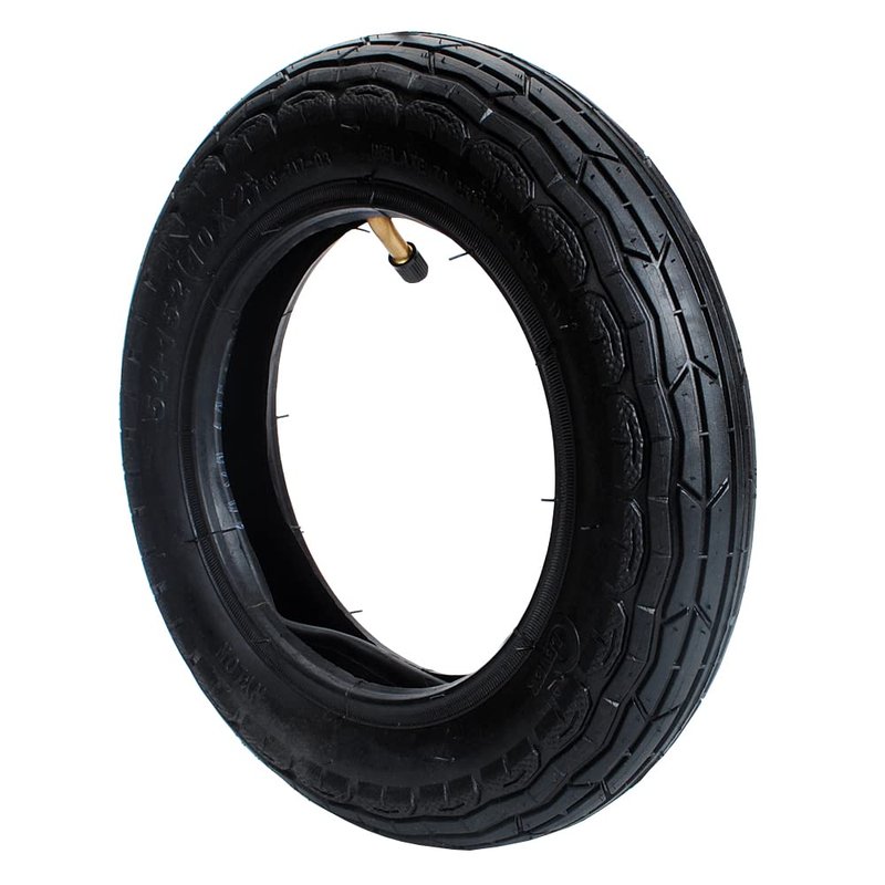 Small Electric Scooter 54-152 10x2 10" Tyre Tire + Tube with Angled Stem for Smart Self Balancing 2-wheel Scooter Folding Electric Bicycle