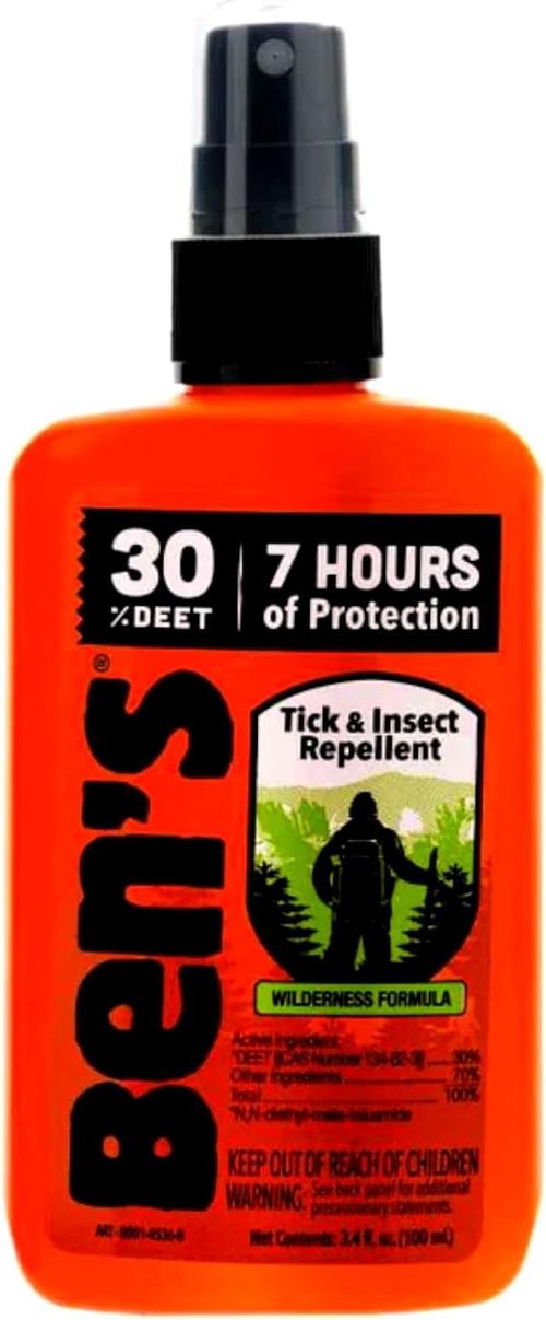 Ben's 30% DEET Mosquito & Tick Repellent - Effective Insect Defense, 3.4 Ounce Pump