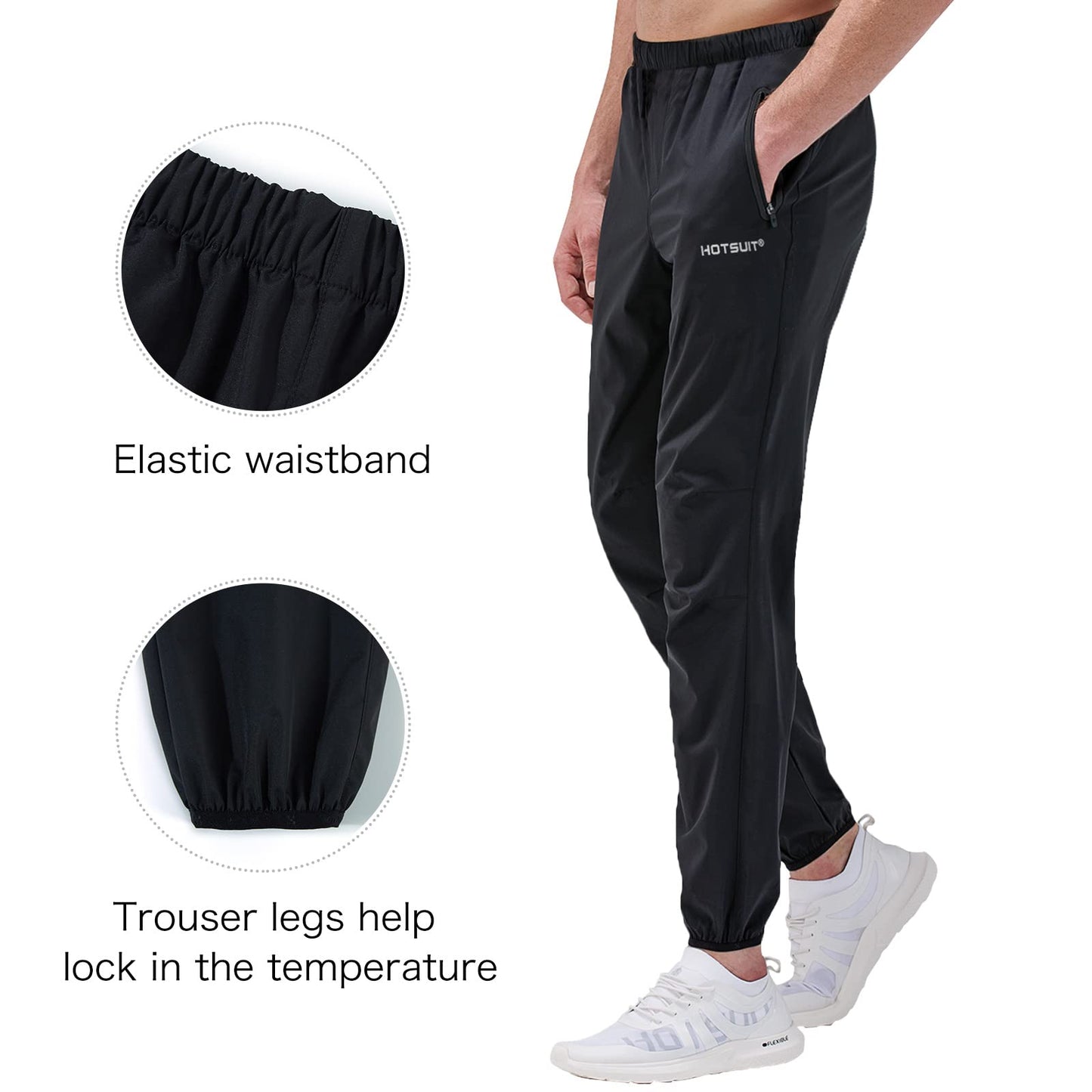 HOTSUIT Sauna Suit Men Anti Rip Boxing Sweat Suits Exercise Workout Jacket