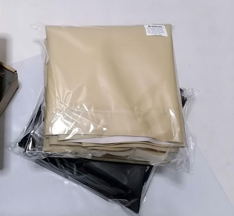 FDEERCOLO Golf Cart Front Seat Leather Cover, for EZGO Medalist TXT1994-2013 Regular Front Seat Cushion.(Thermoformed/OEM Match) (Khaki)
