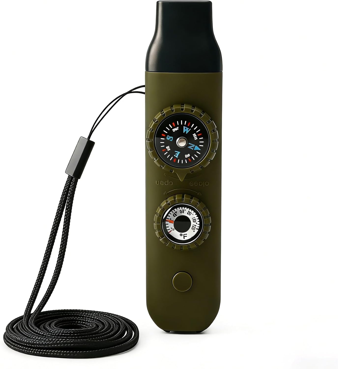 Skiennix Multifunctional Survival Whistle - Emergency Safety Gear with Compass & Thermometer | Ideal for Hiking, Camping, Boating