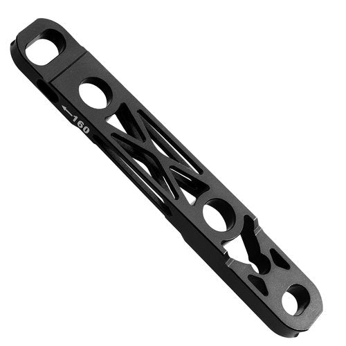 Aluminum Alloy Ultralight Disc Brake Adapter - Road Bike 140 to 160mm Conversion Kit | for Shimano | for SRAM | Bicycle Disc Brake Mount Base (Front Black)