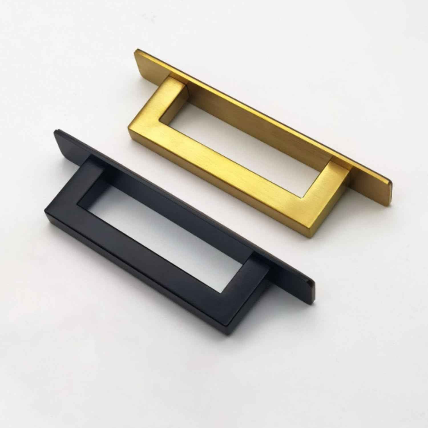 Xinally 4 Pcs Gold Adhesive Cabinet Door Handles, No Drill Cabinet Pulls Self Stick Shower Door Handle for Cabinet Closet Glass Sliding Shower Door Handle