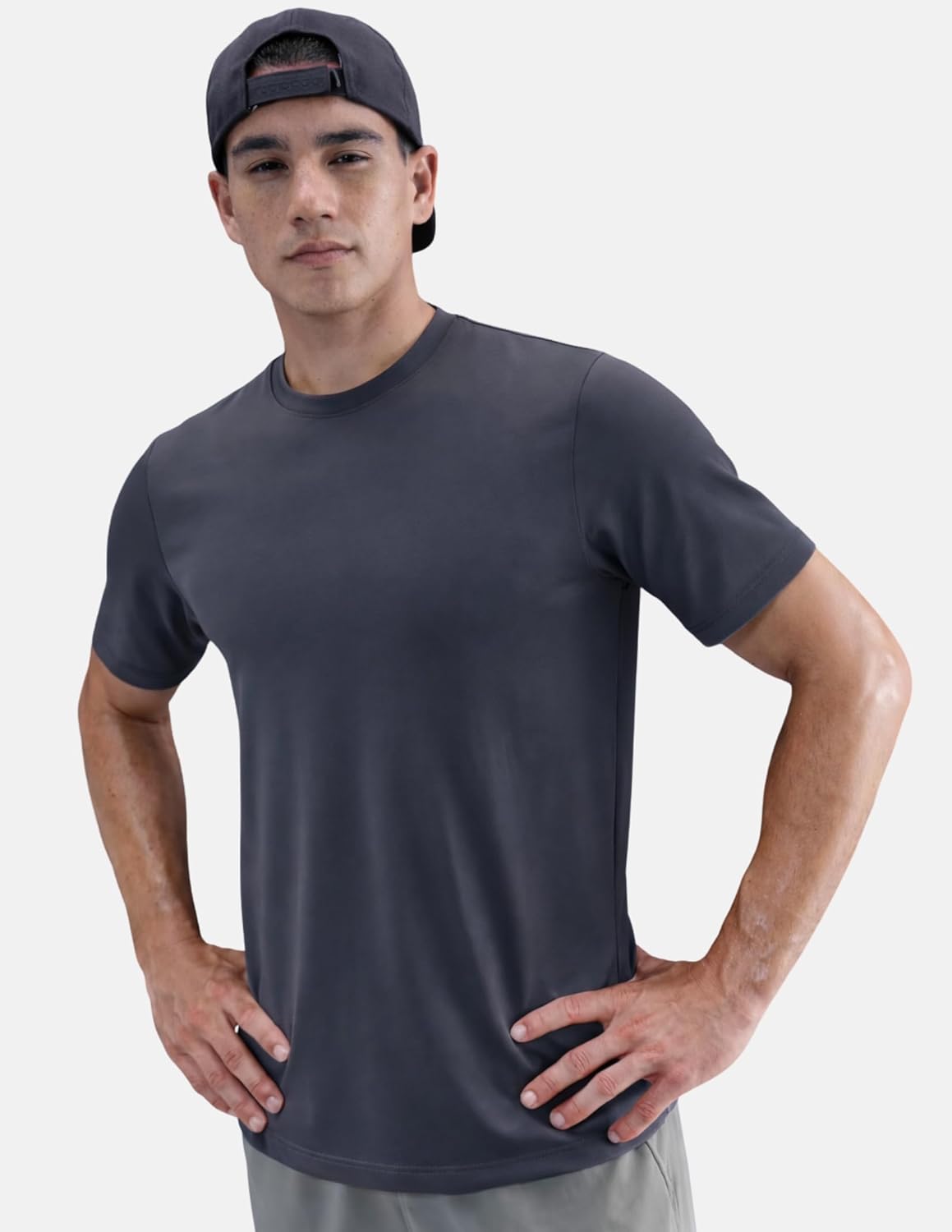 Skiennix Men's Active Quick-Dry Crew Neck T-Shirts - 5 Pack Athletic Workout Tees