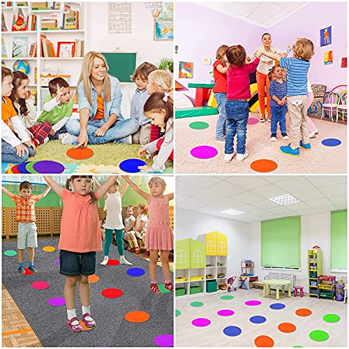 9-Inch Rubber Spot Markers - Non-Slip Agility Dots - 12Pcs