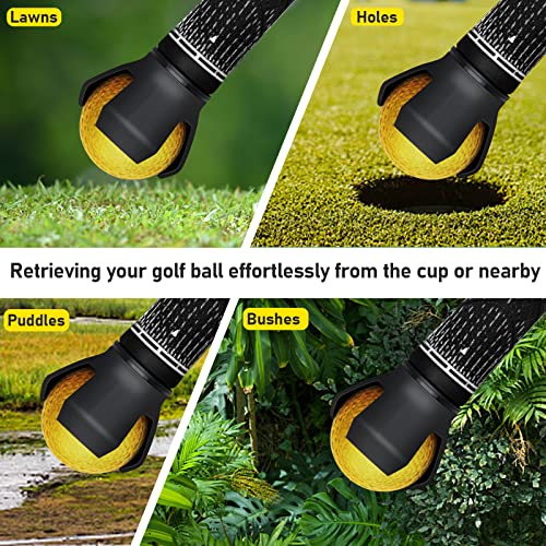 Golf Ball Retriever - 4 Pack Grabber Picker for Putter Grip