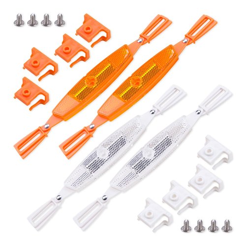 Comidox 2Pairs Universal Bike Wheel Reflectors High Visibility Bicycle Spoke Reflector Accessories for All Bikes Enhance Night Riding Safety