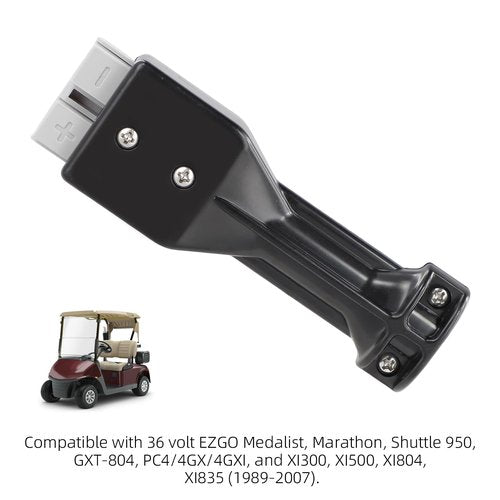 Roykaw Golf Cart Charger Handle Plug Kit SB50 Connector Compatible with 36 Volt EZGO Marathon, Medalist, Shuttle 950 (1989-2007), OEM# 18972G1, 18700G1, 18700G2, 18700G3, 28030G01