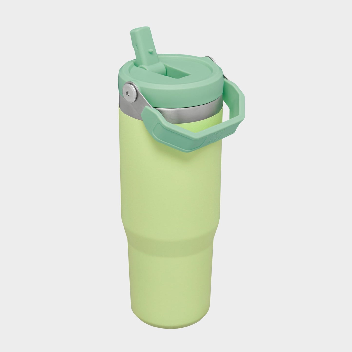 Stanley IceFlow Flip Straw Tumbler with Handle 30 oz | Twist On Lid and Flip Up Straw | Leak Resistant Water Bottle | Insulated Stainless Steel |BPA-Free | Citron