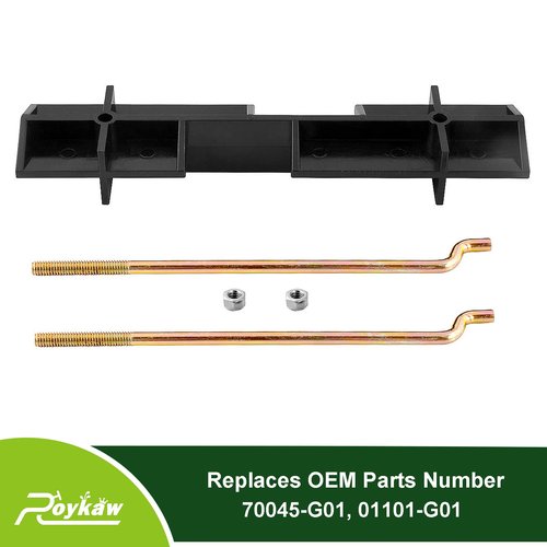 Roykaw EZGO Battery Hold Down Plate with Rods Kit for TXT 1994-up 36 Volt Electric Golf Cart, Replaces OEM # 70045G01, 01101G01