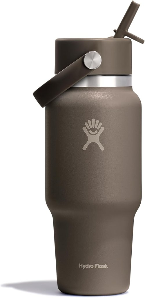 Hydro Flask Travel Water Bottle - Insulated Stainless Steel, Leakproof Design - 24 Oz Sandpiper