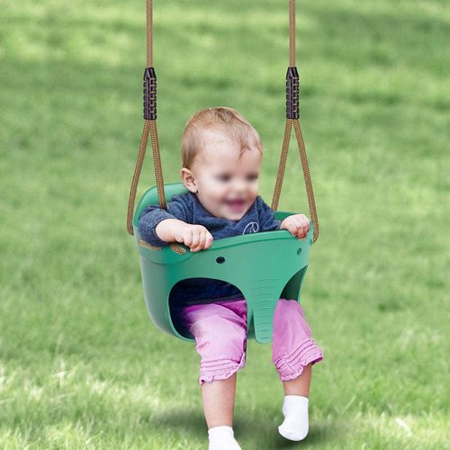 Dolibest Heavy Duty Toddler Swing Seat - Cute Elephant Design, 600LB Weight Limit, Adjustable Rope