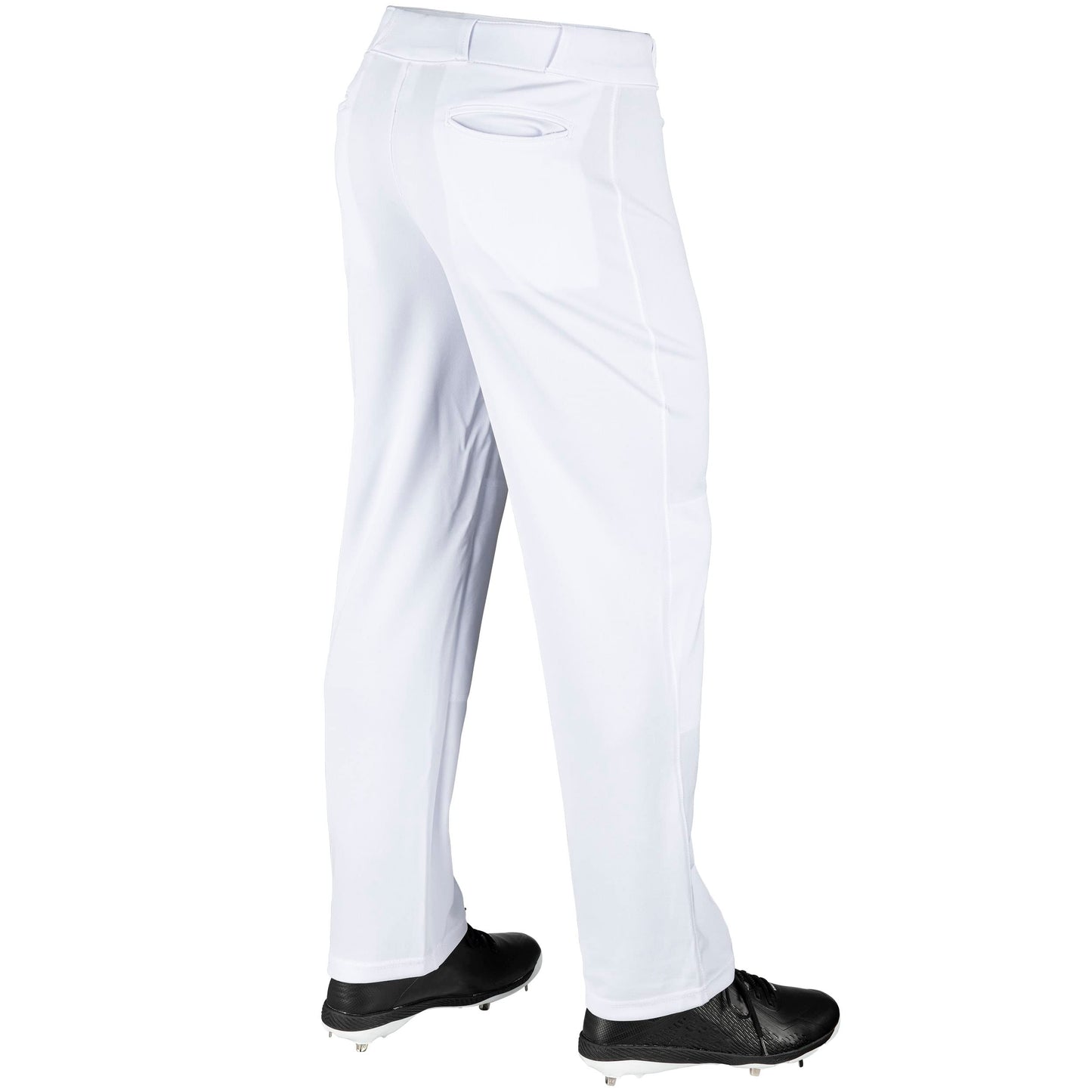 CHAMPRO boys Youth MVP Open Bottom Relaxed Fit Baseball Pant, White, X-Small