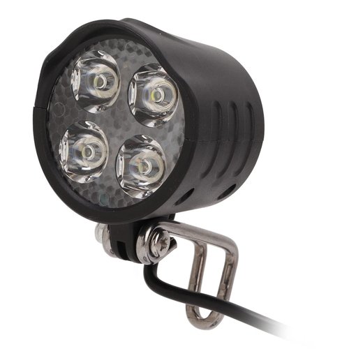 Ebike LED Headlight, 24/36v Electric Bike Front Light Lamp Built in Horn 4 Lights for Night Riding Waterproof Horn Headlamp for Motorcycle, Electric Bike, Scooters