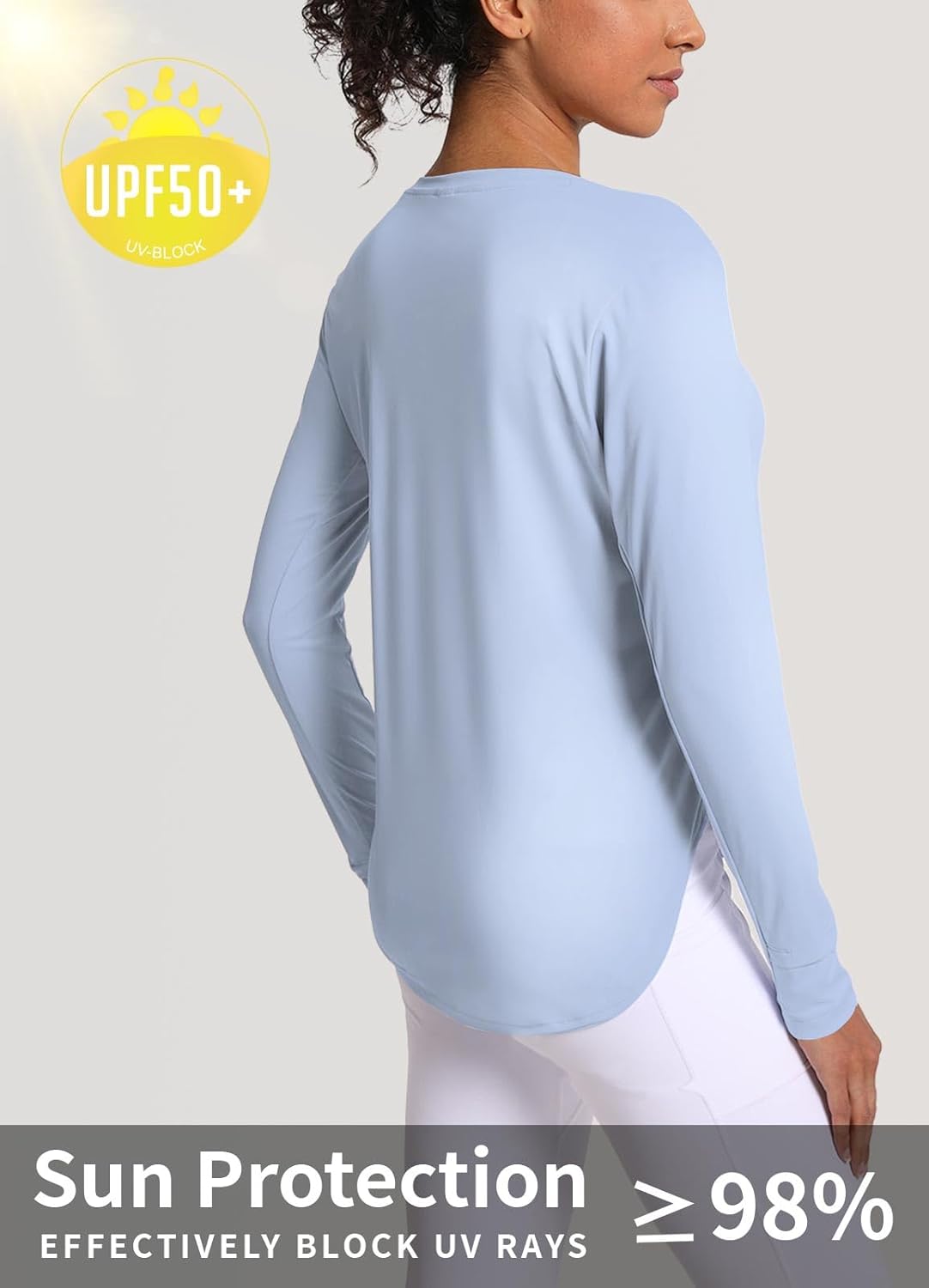 Skiennix Women's Sun Shirt - UPF 50+ Long Sleeve UV Protection Rash Guard | Lightweight Quick-Dry Hiking Top