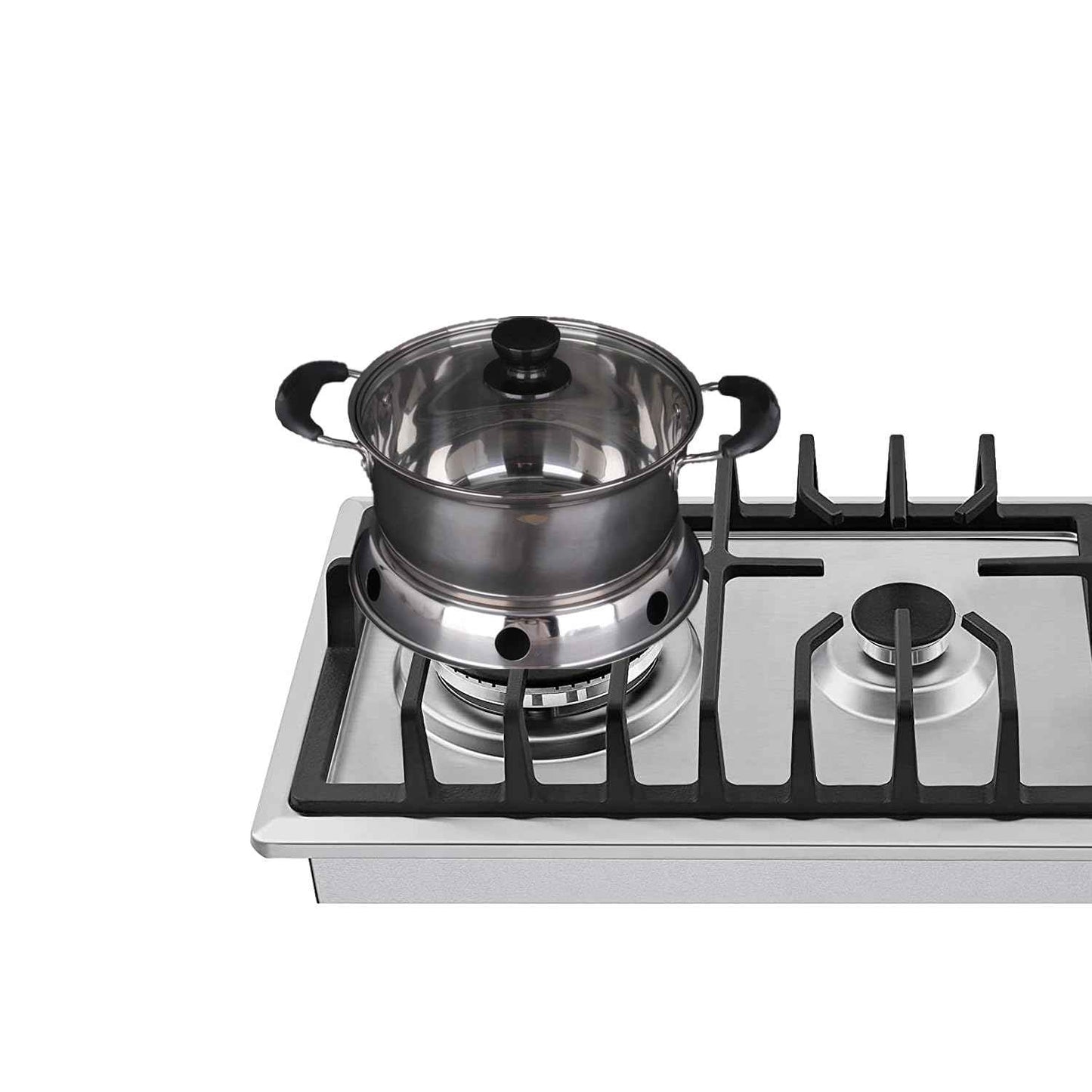 IEUYO Universal Wok Ring Stand - Sturdy Stainless Steel Support for Woks, Fits Most Home Kitchens & Restaurants,4 Sizes 4-Pack