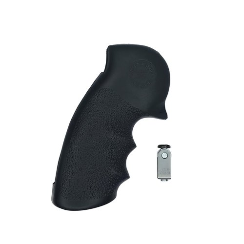 Hogue OverMolded Rubber Grip for Ruger Security Six, Black - 87000