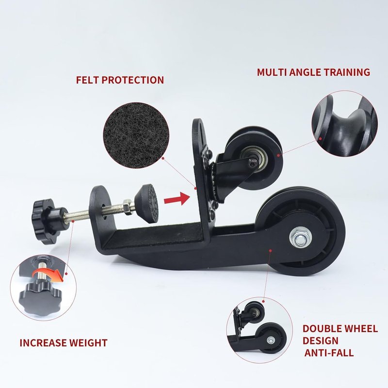 AHTAPFON Arm Wrestling Training Equipment, Arm Wrestling Training Table Pulley Cable System, Fitness Wrist & Forearm Strengtheners for Adults Professional and Biceps Training