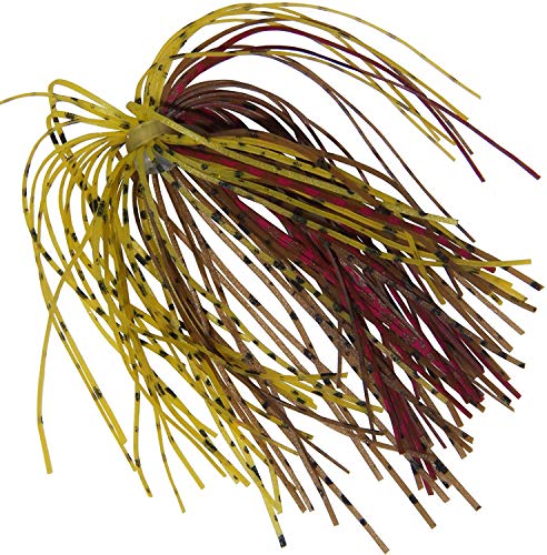 Spinnerbait Skirts - 50 Strands Silicone Jig Skirts, 6 Colors