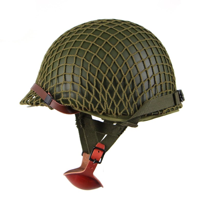 Airborne WW2 US M1C Helmet with Cover 506th Parachute Jump Version