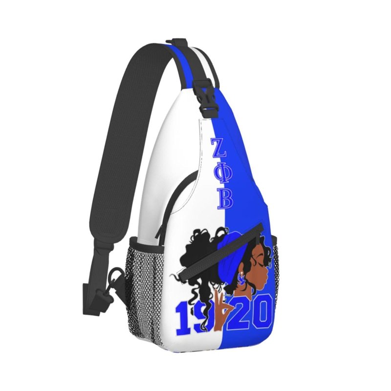 Sling Bag for Women Sorority Paraphernalia Gifts Lightweight Crossbody Daypack with Adjustable Chest Bag for Sports Travel, Hiking