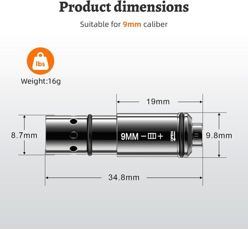 LaserLyte 9MM/223REM/380ACP/38SPL Training Cartridge - Dry Fire System with Batteries & O-Rings