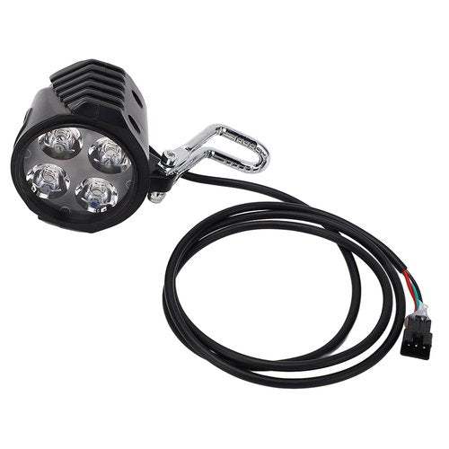 Electric Scooter Front Light, 2 in 1 Electric Horn Headlight 10 Inch 12-72V Bike Light for Night Riding Commuting Cycling Safety