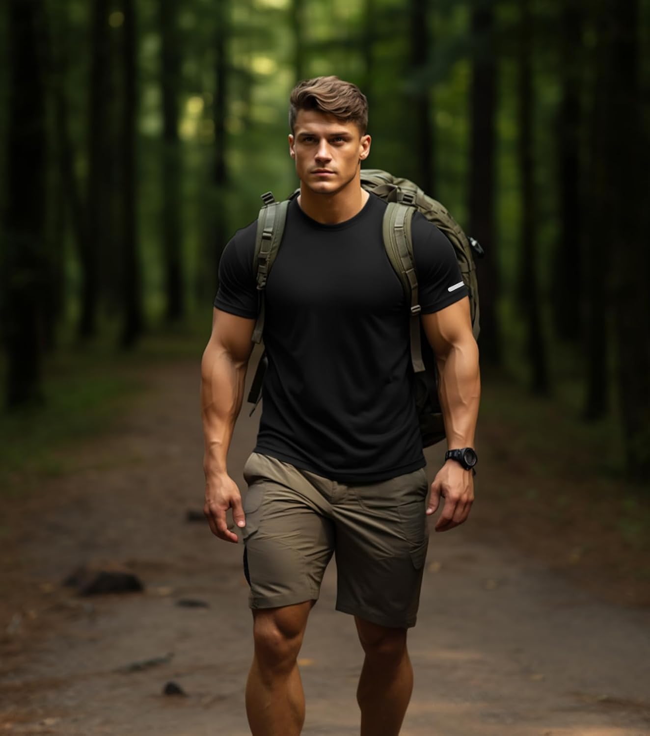 Skiennix Men's Workout Shirts - Fitted Quick Dry Gym T-Shirts for Running | Moisture-Wicking Tee