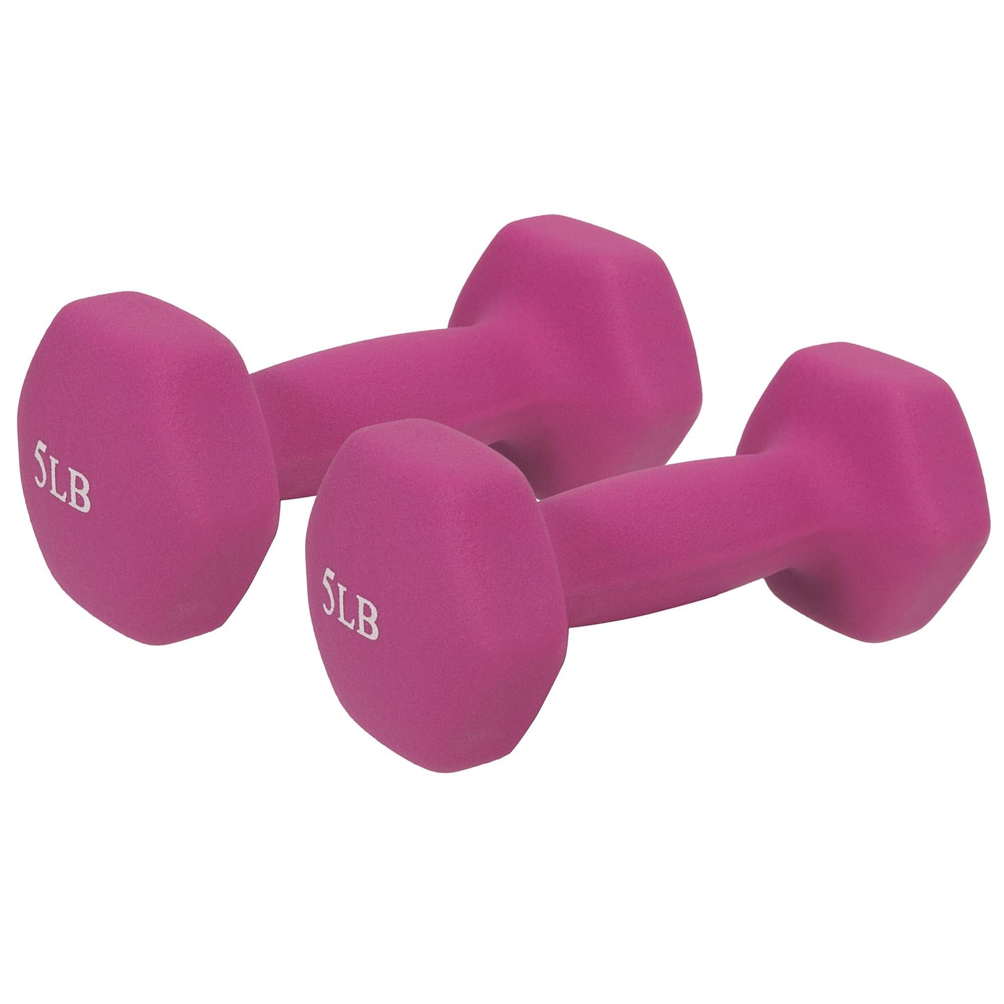 Sunny Health & Fitness Neoprene Dumbbell - 5 Lbs - Pair