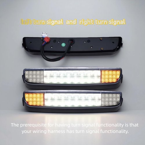 Orle Oko LED Headlight Light Bar for EZGO TXT Golf Cart (1996-2013, Gas & Electric) – 12V Replacement Headlights Light Kit, Plug-and-Play Installation