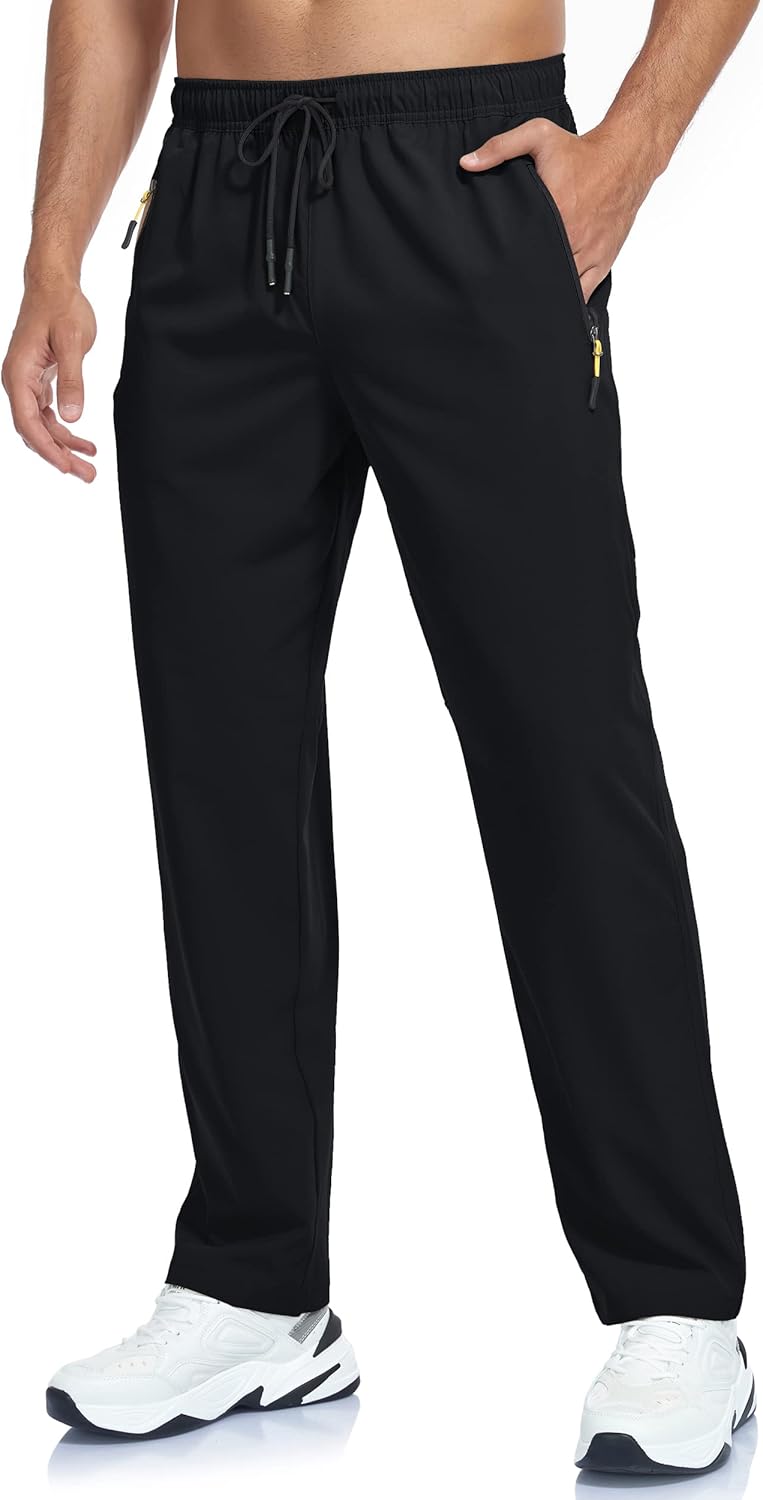 Skiennix Men's Lightweight Hiking Pants - Breathable Quick-Dry Waterproof Joggers for Camping & Fishing