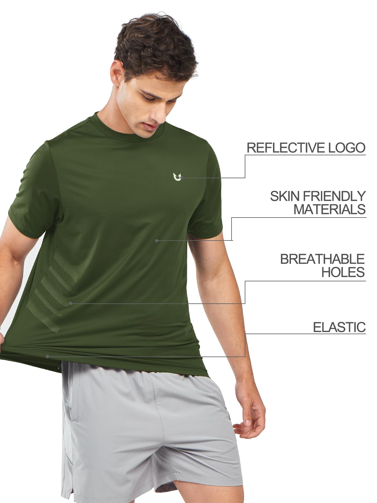 NORTHYARD Men's Workout Athletic Shirts Gym Running T-Shirts Tennis Quick Dry Short Sleeve Shirt Active Lightweight Sports