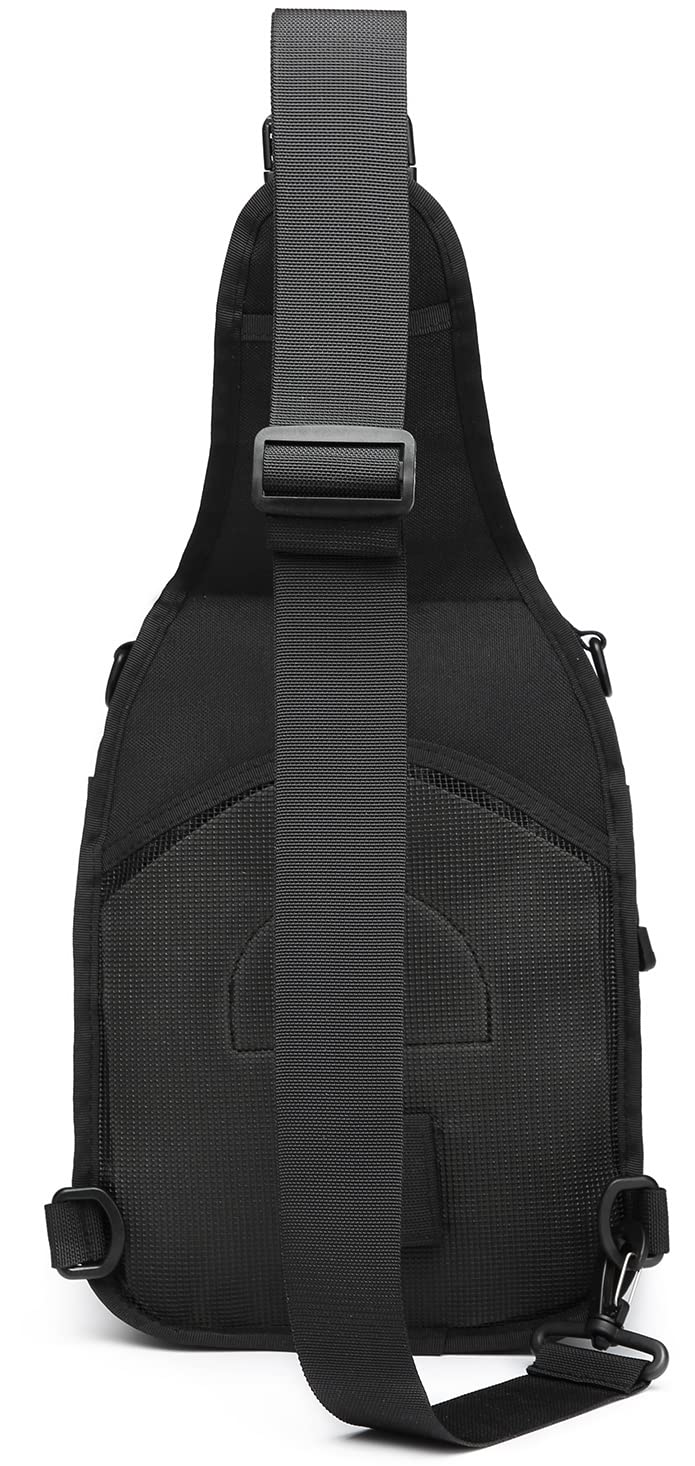 ATBP Tactical Sling Backpack Bag Pack for Men Military One Strap Shoulder Backpack Crossbody Bag With Holster 10 Liters