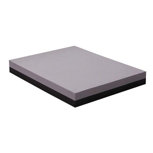 Balance Pad- High-Density Foam Cushion Mat for Yoga, Exercise & Fitness, Non-Slip Stability Trainer for Core Workouts, Thick Foam Balance Board (19.7×15.7×2.4 in) (Black & Gray)