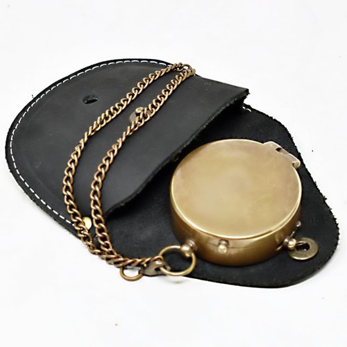 A S Handicrafts Brass Compass - Engraved - Gift for Son