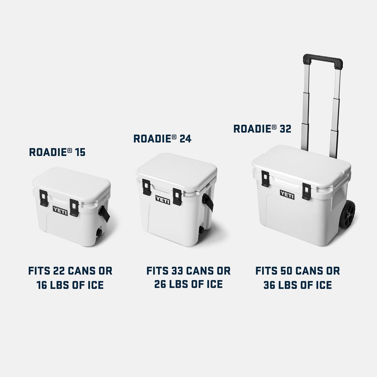 YETI Roadie 24 2.0 Hard Cooler - Durable Design with DoubleDuty Shoulder Strap & Drain Plug