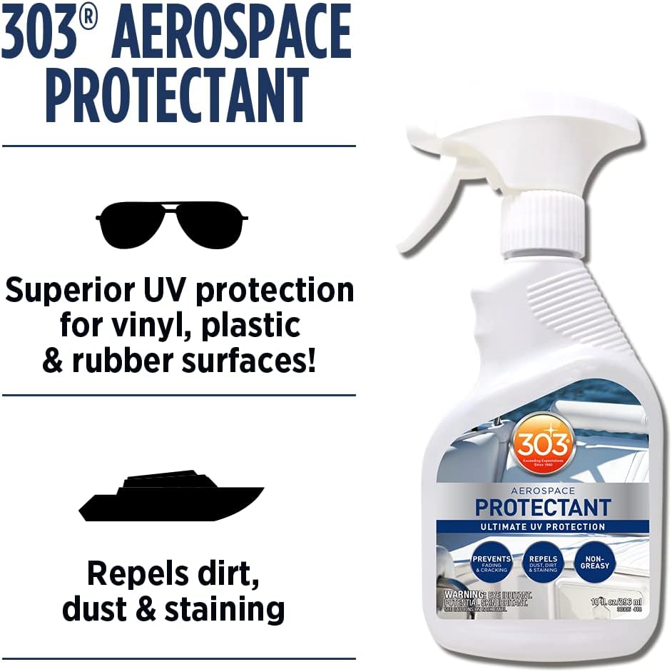 303 Marine Aerospace Protectant - UV Protection & Stain Repellent - Restores Like-New Finish - 10 Fl. Oz.