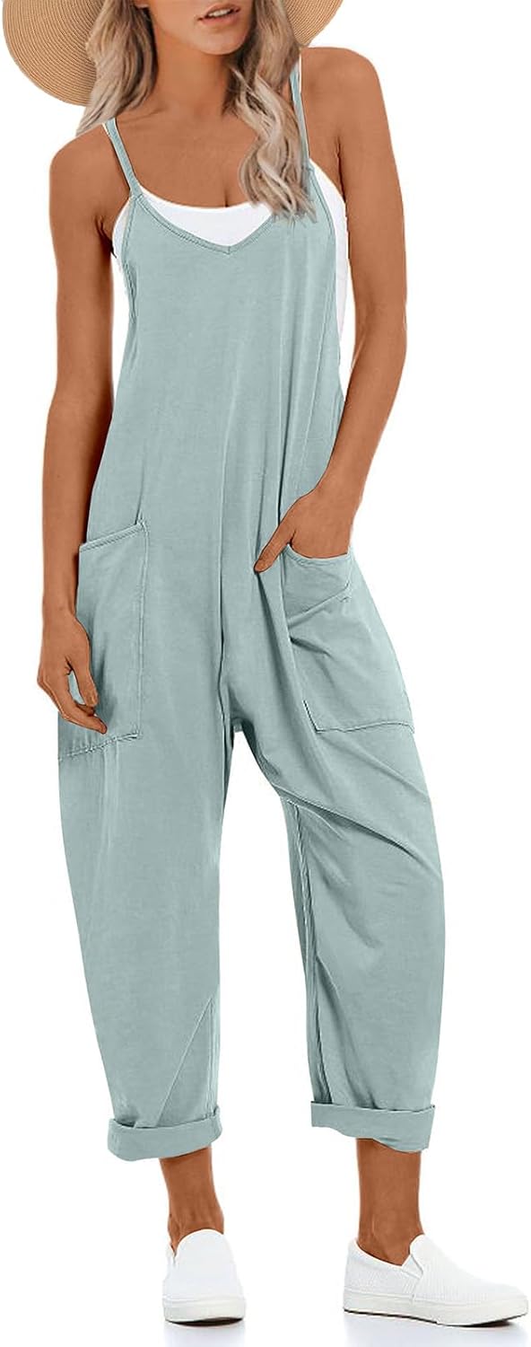 UNIANKIYA One Piece Jumpsuit - Casual Summer Romper for Beach Vacations | Trendy Travel Outfit