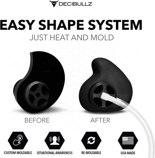 Decibullz Radio Headset - Awareness Surveillance Walkie Talkie Earpieces with Mic | Noise-Reduction, 2-PIN 2.5mm/3.5mm Compatibility