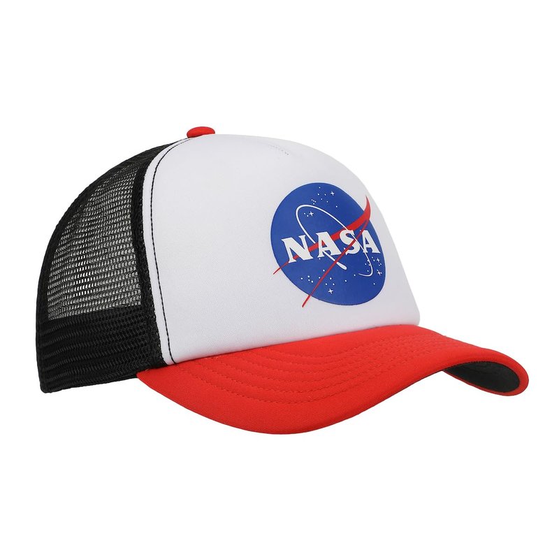 NASA Logo Red & White Trucker Hat