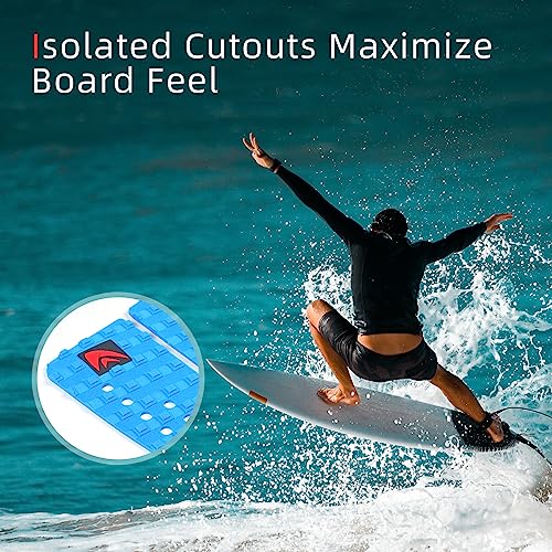 Abahub 9-Piece Surf Traction Pad with Tail Kicker - EVA Grip for Surfboards