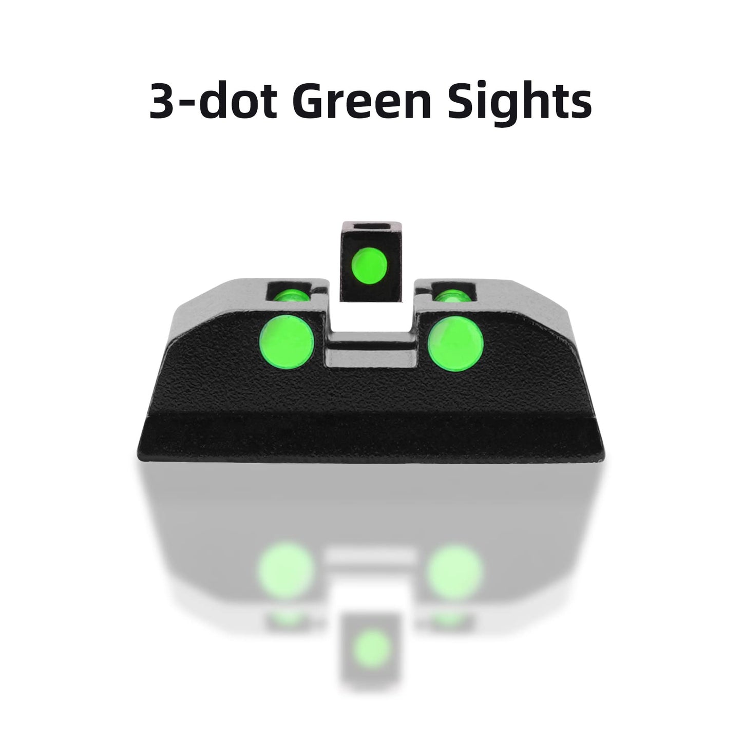 TRSAIM No-Tritium Fiber Optic Red/Green Sights for Pistol Taurus G2C, PT111, G3 w/o, TX22, G2, 709, G2S, PT140, 740, Taurus G2C Accessories Sights Set, NOT for G3C (Green Dot)