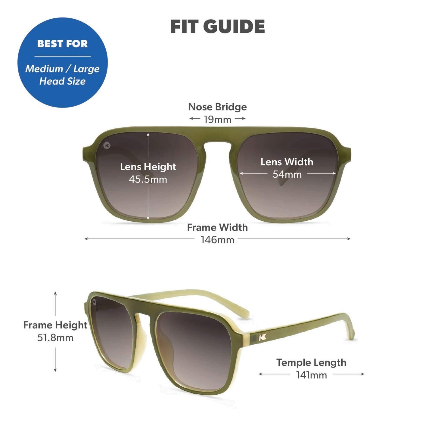 Knockaround Pacific Palisades Sunglasses for Men & Women - UV400 Protection