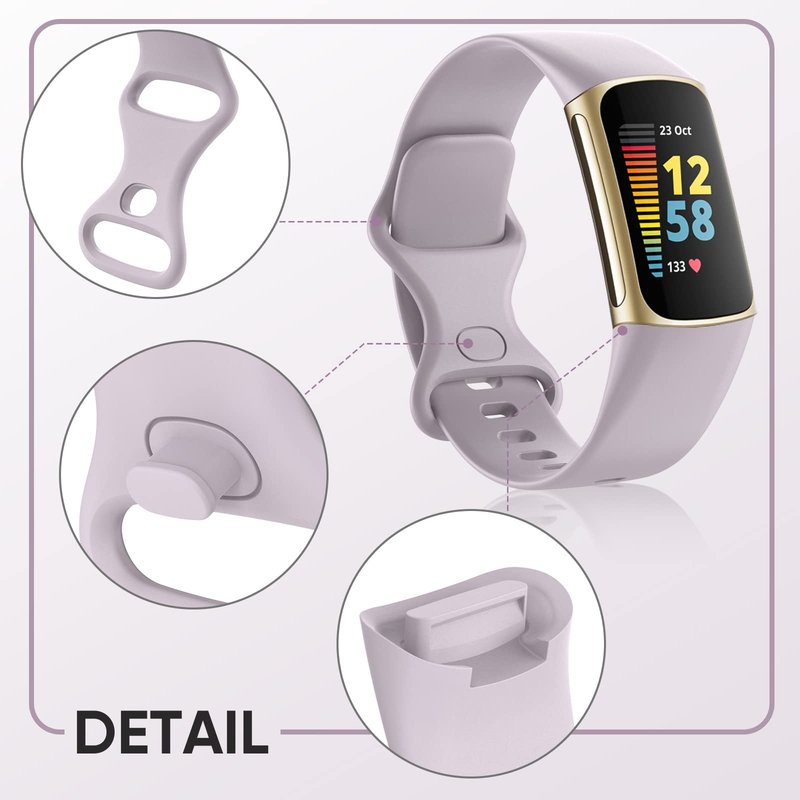 [12-Pack] Silicone Bands for Fitbit Charge 5, Replacement Bands for Charge 5 (Small Size)