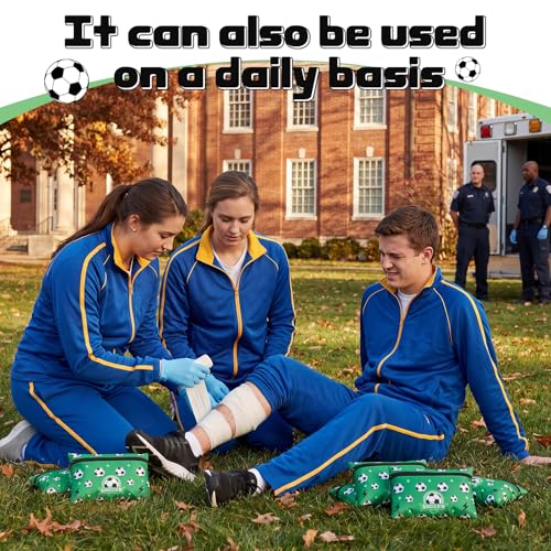 12 Pcs Soccer First Aid Bags - Portable Zipper Pouches for Players & Coaches