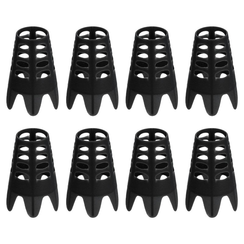 PATIKIL Golf Simulator Tees, 8 Pack Plastic Golf Tees Mat Practice Training for Outdoor Indoor Winter Turf Driving Range, Black